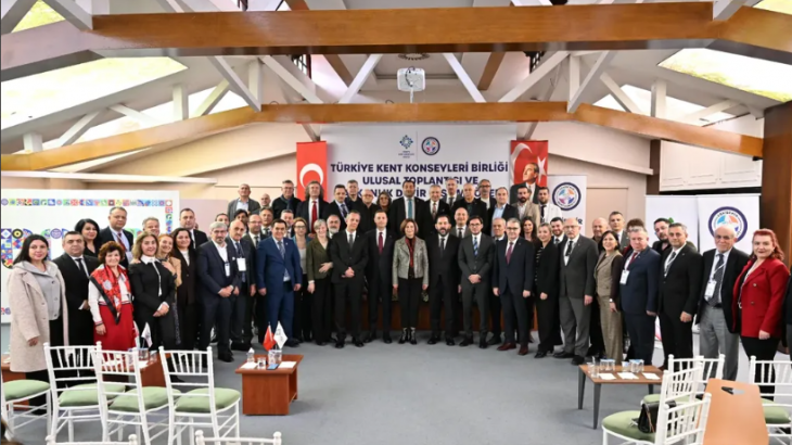 17. Dönem Türkiye Kent Konseyleri Birliği Devir Teslim Töreni Kapsamında Belediye Başkanları Ağırlandı